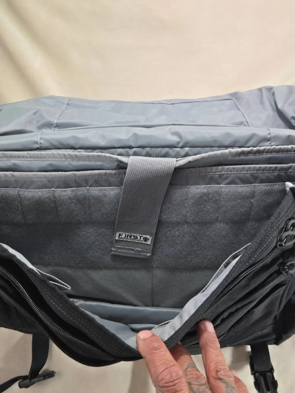 First Tactical Ridgel Messenger Bag Black MOLLE Padded Laptop EDC Shoulder Strap
